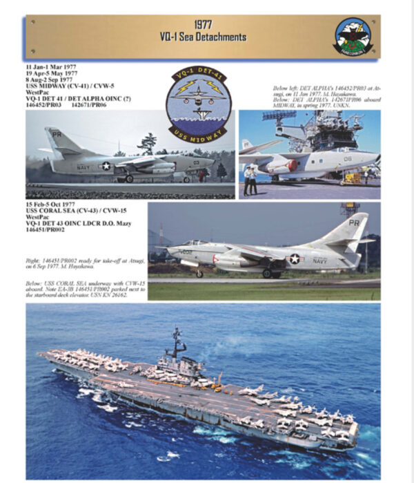 WORLD WATCHERS A Pictorial History of Electronic Countermeasures Squadron ONE (ECMRON-1) and Fleet Air Reconnaissance Squadron ONE (VQ-1) Soft Cover - Image 2