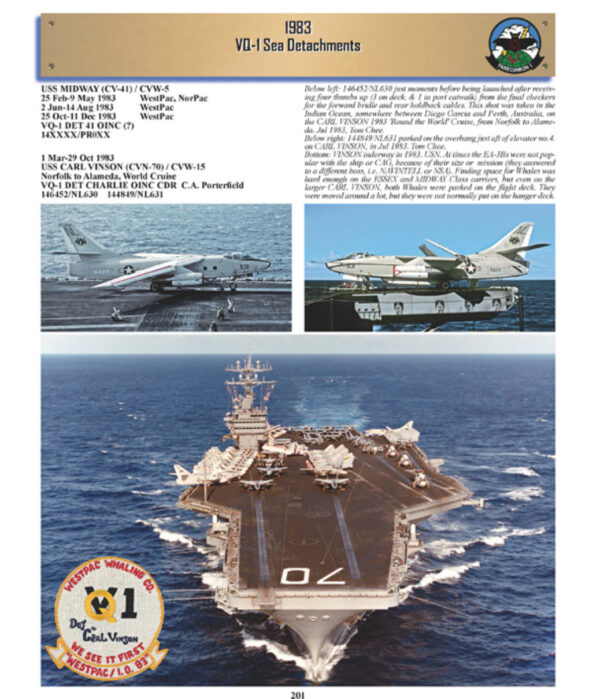 WORLD WATCHERS A Pictorial History of Electronic Countermeasures Squadron ONE (ECMRON-1) and Fleet Air Reconnaissance Squadron ONE (VQ-1) Soft Cover - Image 3