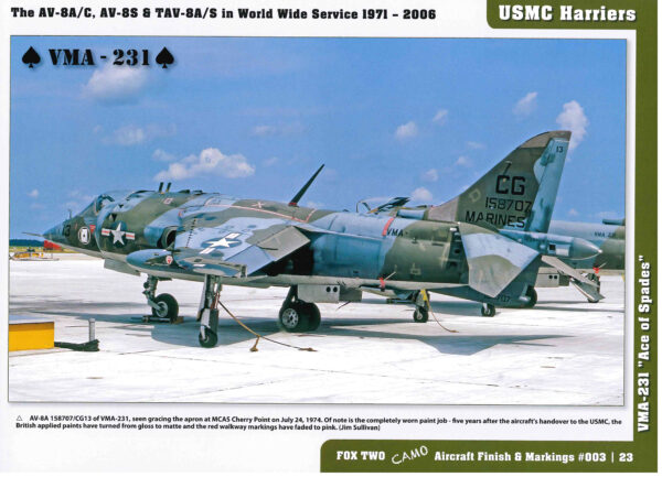 USMC HARRIERS The AV-8A/C, AV-8S and TA-V8A/S in World Wide Service 1971-2006 - Image 2