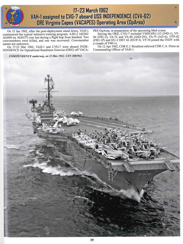 SMOKIN’ TIGERS A Pictorial History of Reconnaissance Attack Squadron ONE (RVAH-1) - Image 3