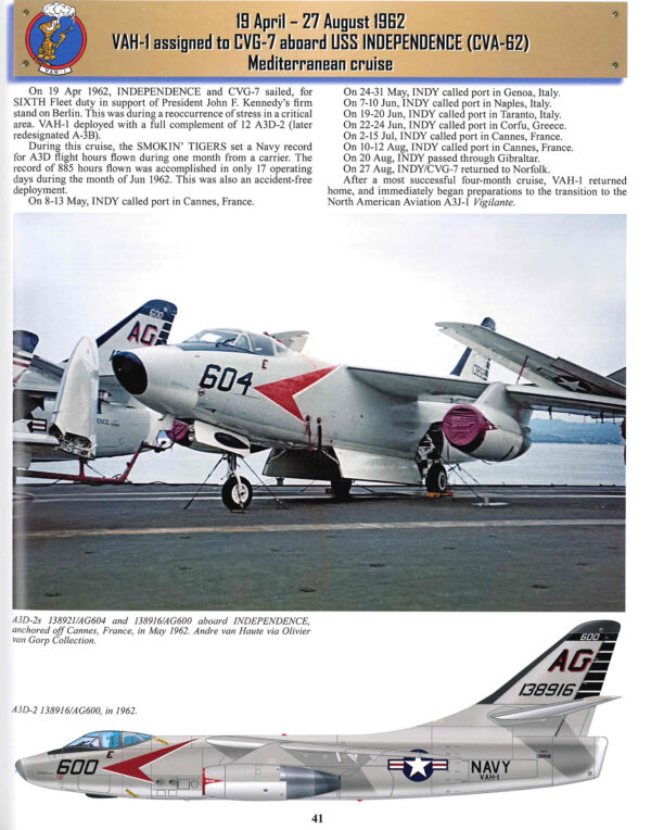 SMOKIN’ TIGERS A Pictorial History of Reconnaissance Attack Squadron ONE (RVAH-1) - Image 5
